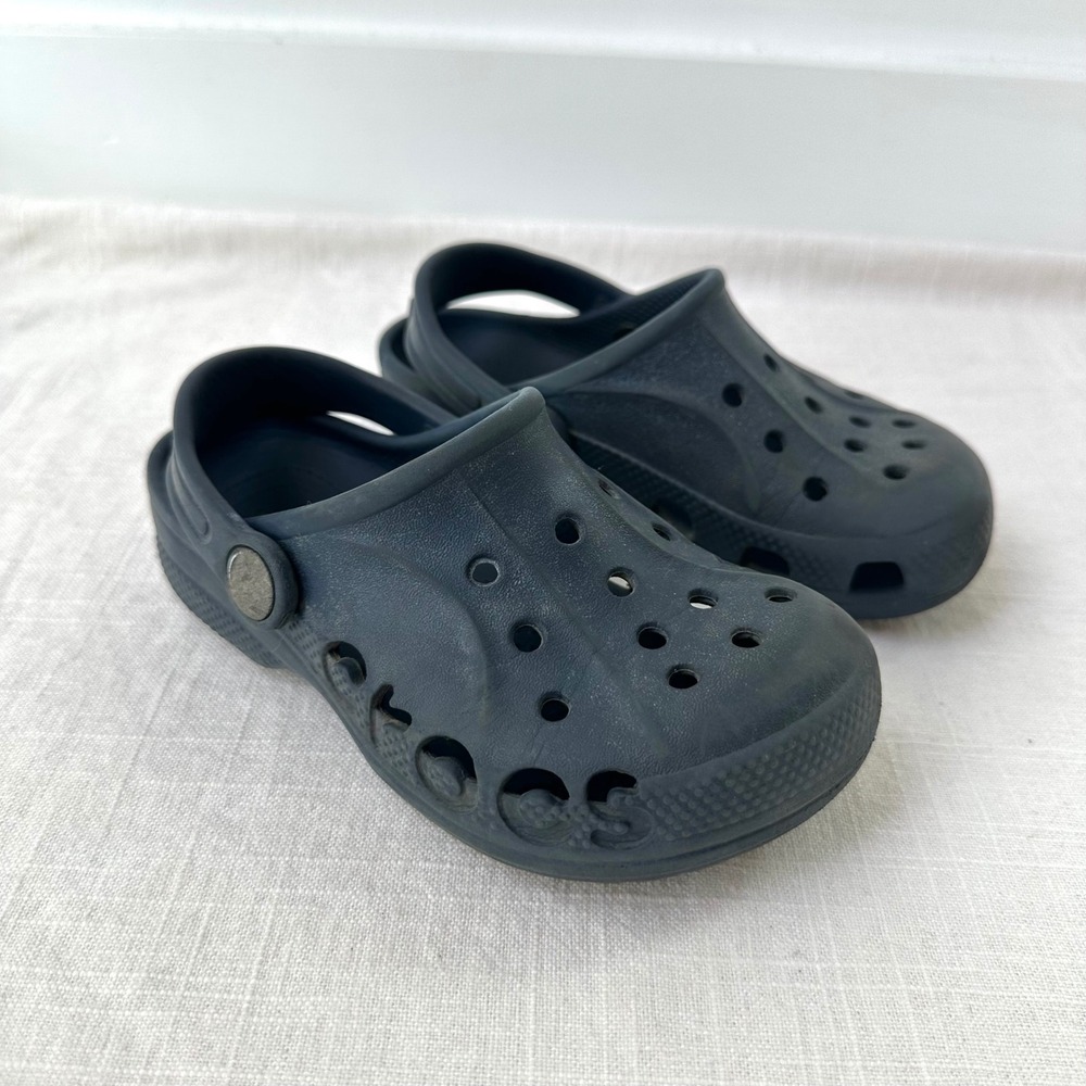 Crocs Kids‎ Clogs Size C10 Navy Blue Comfortable Casual Shoes